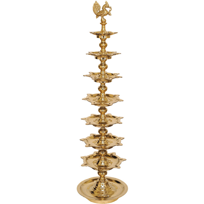 Bougeoir de table en laiton 43 po