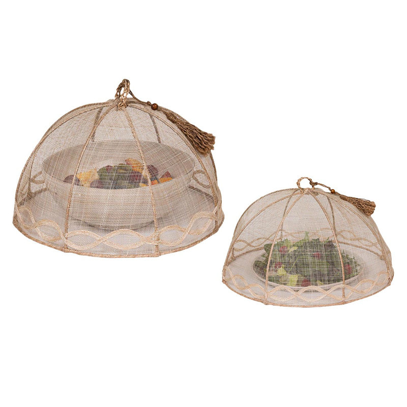 Tuileries Garden Mesh Round Food Cover Set Of 2 Pieces