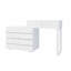 Commode pour meuble-lavabo à 10 tiroirs blanc