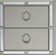Table de chevet Gemstone Silver