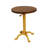 Elegant Brown 22" Round Side Table with Adjustable Height-1916732704