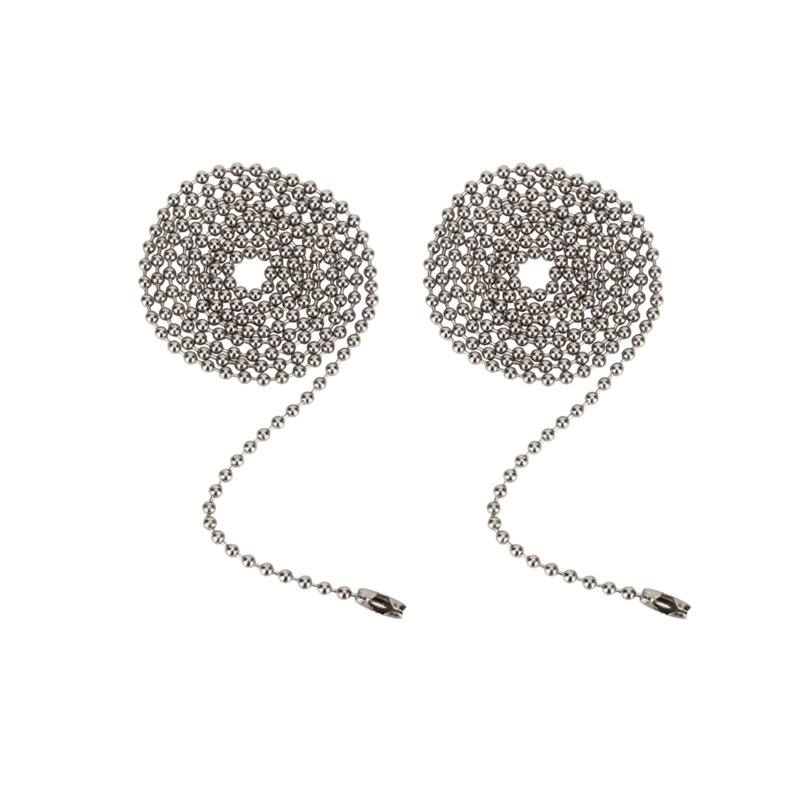 Chaîne à tirette pour ventilateur de plafond à billes, Étain brossé