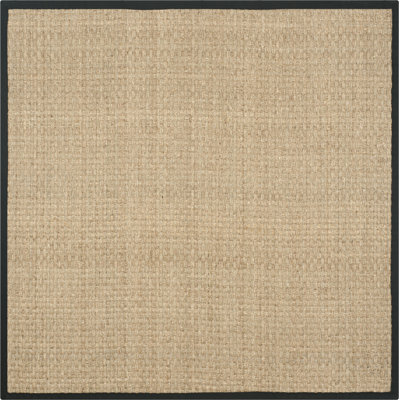 Natural Black Seagrass Rug