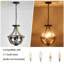 Lustre empire à 4 lumières avec accents en fer forgé Aliee