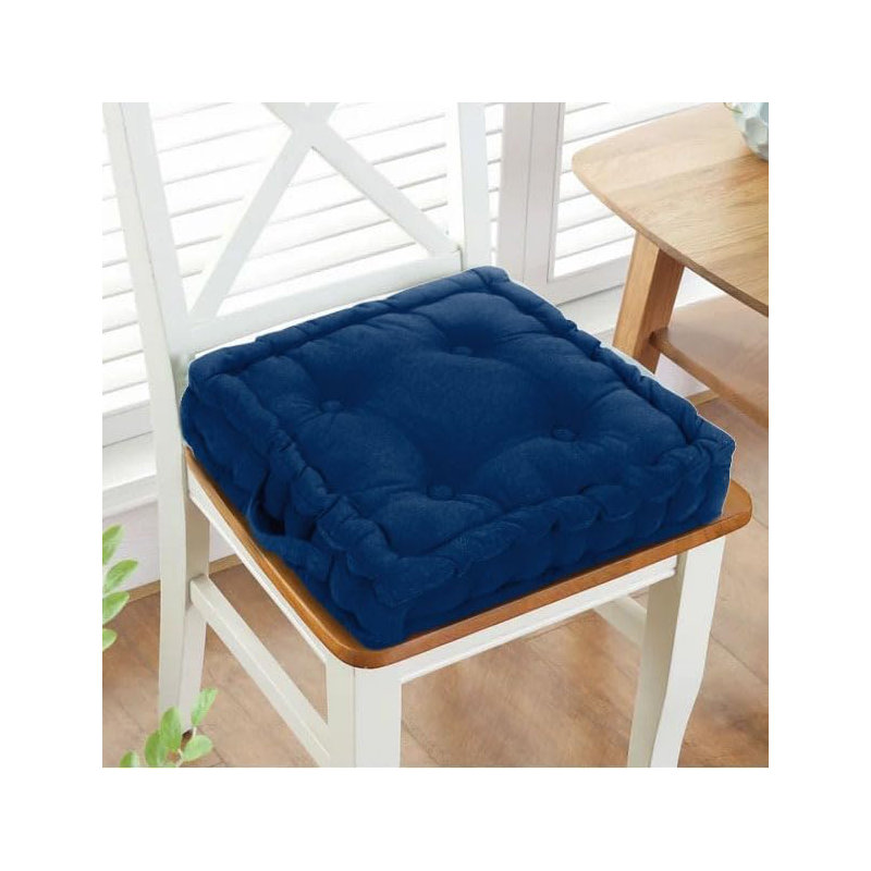 Samyo 45x45+10cm Box Cushion Seat Cushion, Navy