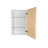 Frontline Shaker Recessed Frameless 1 Door Medicine Cabinet with Adjustable Shelves-72334341-125039729