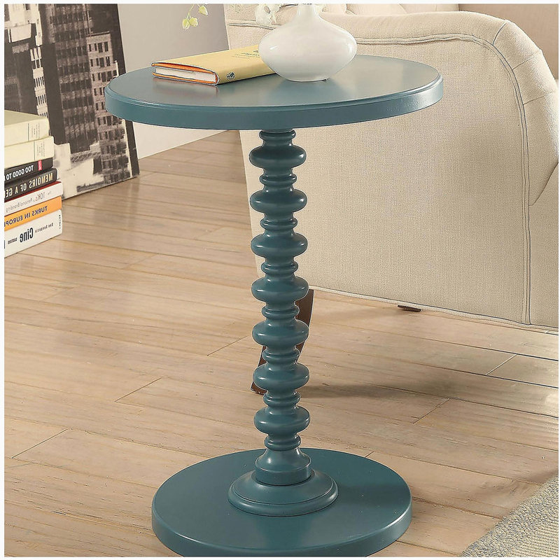   Table d'appoint circulaire en bois, Sarcelle