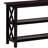 Deep Merlot Sofa Table With 3-Shelf