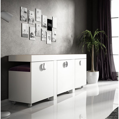Ensemble de coiffeuse avec tabouret