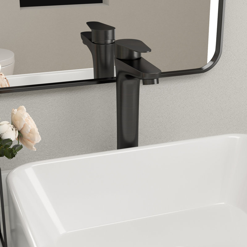 11.57 in. Widespread Single Hole Bathroom Faucet Single Handle Bathroom Sink Faucet in Oil Rubber Bronze, Oil Rubbed Bronze