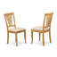 L'ensemble 3 pièces de table et chaises de cuisine contient une table de salle à manger rectangulaire avec rallonge papillon et 2 chaises rembourrées en tissu de lin, 32 x 54 pouces, chêne-1028279256-945688630-945688629