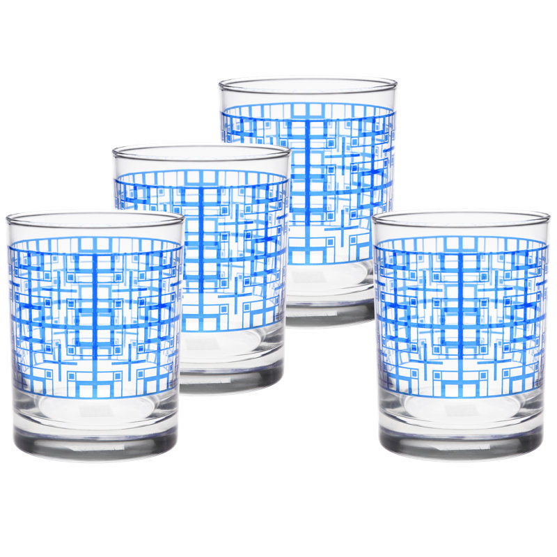Verre à whisky double à 14 onces Frank Lloyd Wright Millard Block