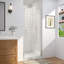 Porte de douche pliante en verre sans cadre 30-31 1/2 po L x 72 po H.-86176457