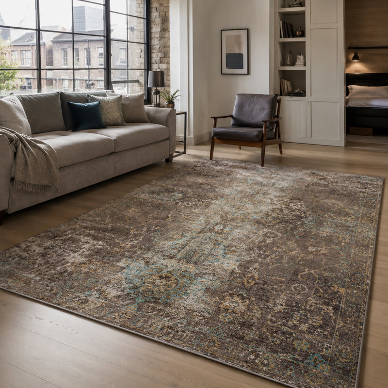 Abstract Cotton and Chenille Flatweave Area Rug, 100 x 200 cm