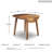 Tanan Extendable Round Solid Wood Base Dining Table