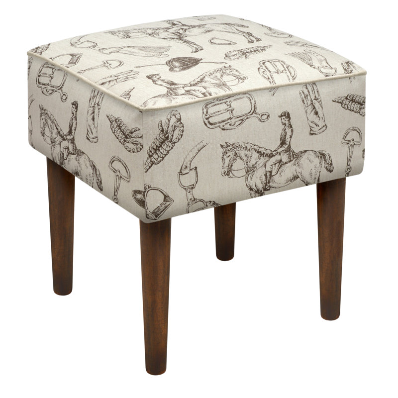 Tabouret de coiffeuse en bois massif Kinman