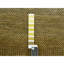 Tapis de couloir oriental brun doré 2 pi 8 po x 12 pi 3 po, noué à la main, tissage dense, laine et soie, doux au toucher