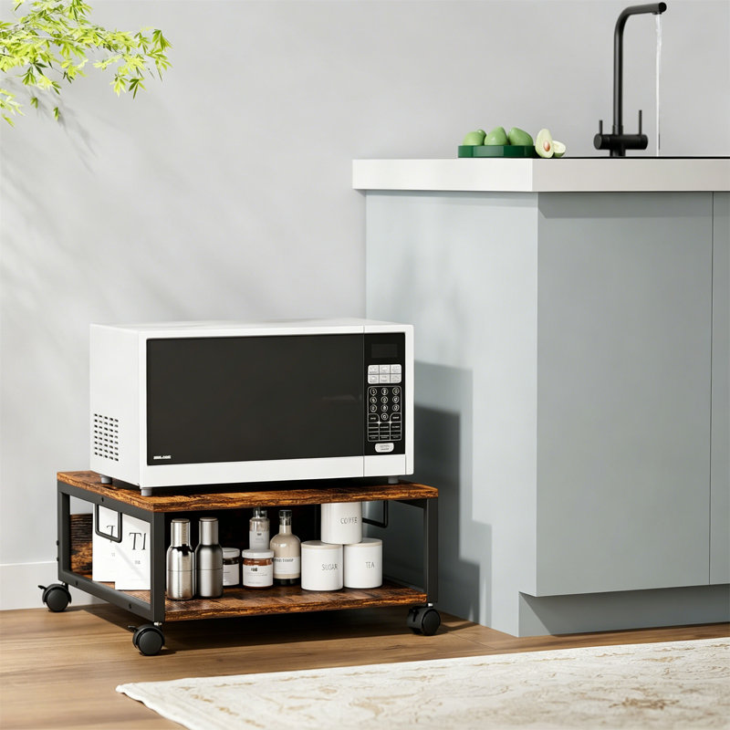 24cm H x 50cm W Printer Stand, Brown