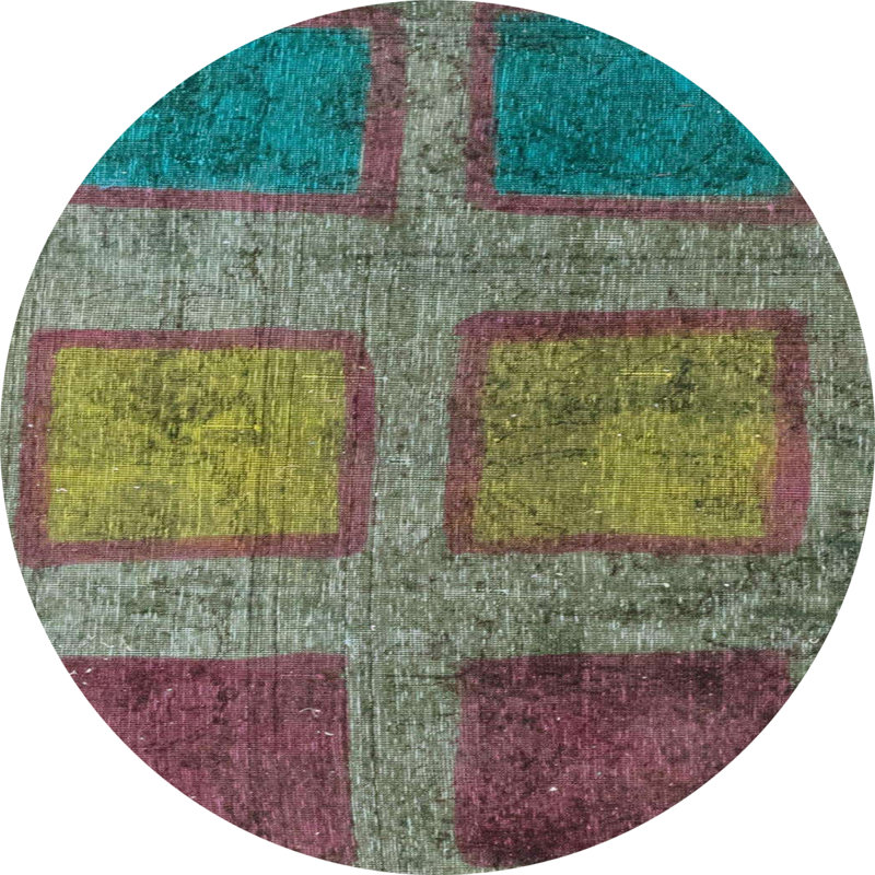 Abstract Indoor Rug, Round 3'