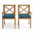 PERLA DINING CHAIR,2PCS With 2 Blue Cushions,For Backyard, Poolside, Garden, Chair-1461491763
