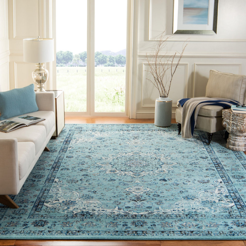 Tapis oriental bleu clair Altman, Rectangle 4 pi x 6 pi