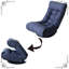 Foldable Reclining Chair For Living Room, Navy - 38.12 Lb Construction , 65.63 In. Wide Seat