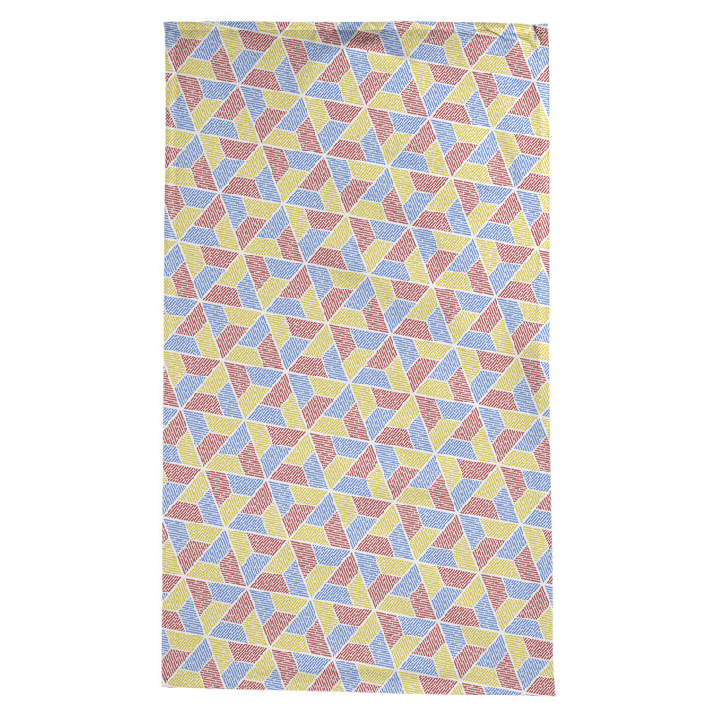 Nappe trapézoïdale Leffel, Bleu / Rouge / Jaune