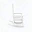 Chaise berçante blanche en polyéthylène-1300611347
