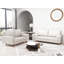 Germania 59" Leather Upholstery Square Arm Loveseat-2066812012