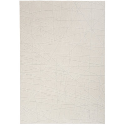 Tapis abstrait en ivoire