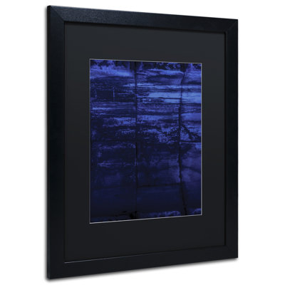 Eyron 'Blocks of Blue' Framed Painting Print