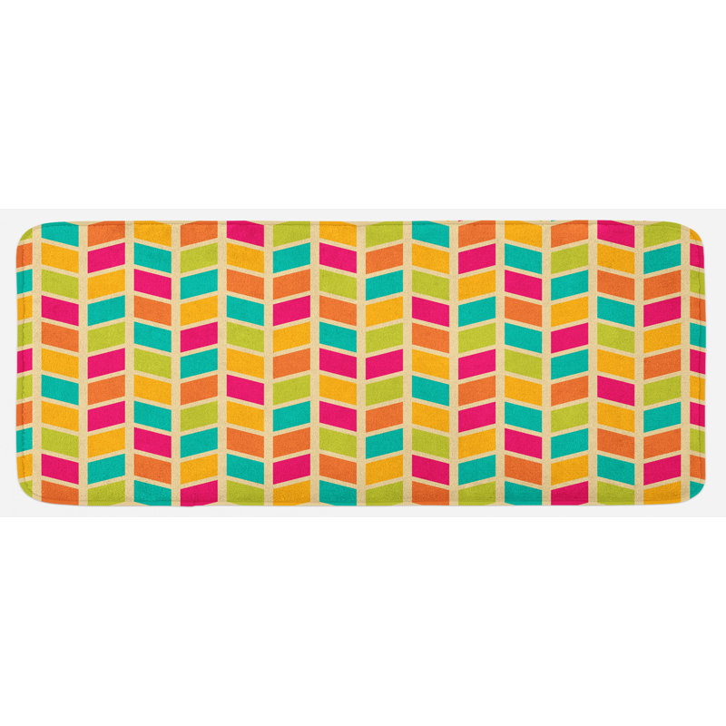 Modern & Contemporary Polyester Kitchen Mat