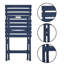 Ensemble de 2 chaises de patio d'extérieur pliantes Addilyne, en polypropylène résistant aux intempéries, bleu-1665278737