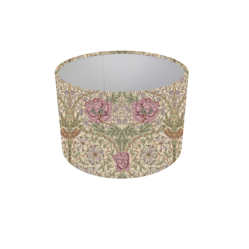 Cotton Drum Pendant Shade ( Screw On ), 8.75cm H x 14cm W x 14cm D