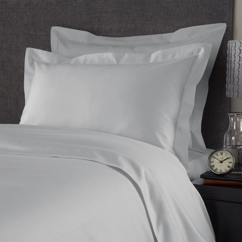 600 Thread Count Sateen Oxford Pillowcase, Grey