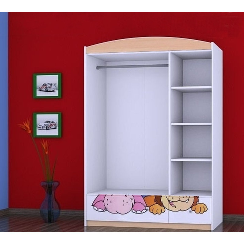 Hanish 3 Door Wardrobe, Beige