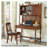 American-Style Solid Wood Desk with Integrated Cabinet