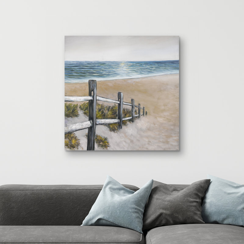 Soft seaside - 32"x32" art on canvas