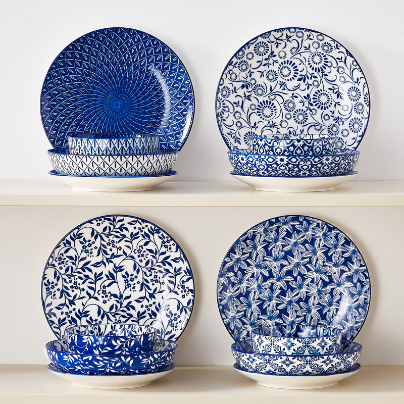 Service de table en porcelaine 16 pièces Selene, service pour 4