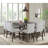 Winston Porter Poling Square Counter Table with Lazy Susan in Brown