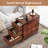 11.81" Solid Wood Narrow End Table