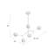 Dumont 5 Light Metal Dimmable Sputnik Chandelier