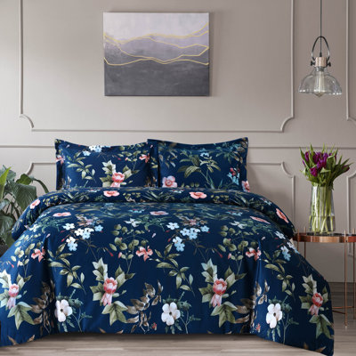 Calla Velvet Floral Duvet Cover