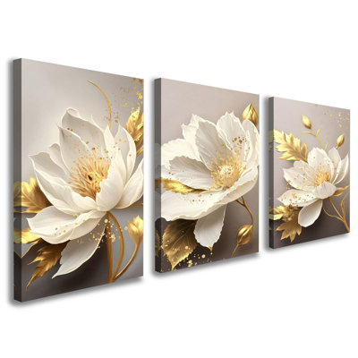 3 Piece Wrapped Canvas Wall Art