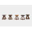 X Leather Accent Stool-18015242-35227824