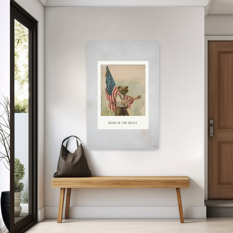 Home of the Brave 1 Piece Wrapped Canvas Wall Art, 152.4cm H x 101.6cm W
