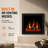 Litestar 35-inch Smart Electric Fireplace Insert (Model: ZEF35X)-1562633131