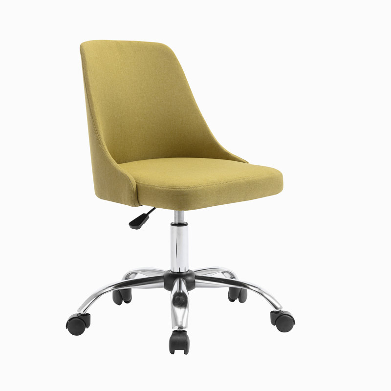 Viggo Fabric Office Chair with Chrome Base, Green