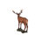 Grand-Scale Red Deer Buck Statue with Base
