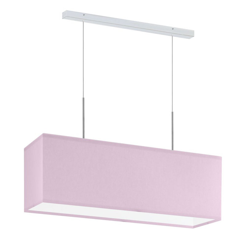 Gener 2 - Light Square/Rectangle Pendant, Light Purple, White